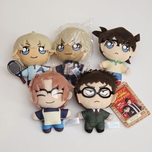 Detective Conan Anime Character 4" Plush Doll Set